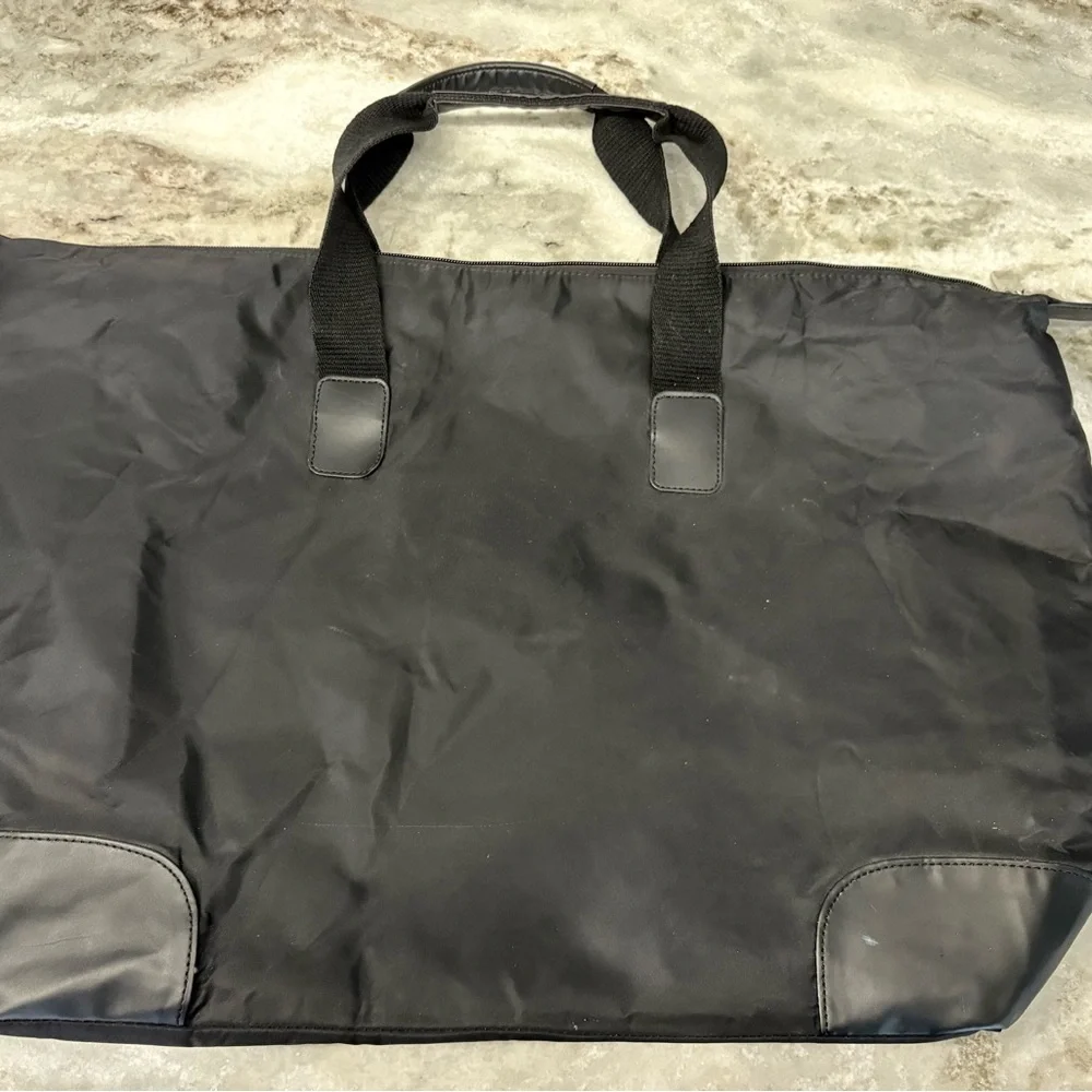 Dolce & Gabbana Black Nylon Travel Tote Bag with Gold Hardware for Women